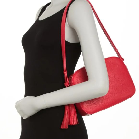 Tory Burch Thea Shoulder Bag in Brilliant Red - Picture 4 of 6